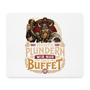 Wikinger  - Mousepad (Querformat) - Weiß - Vorne