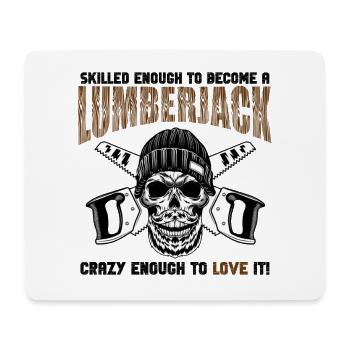 Lumberjack Skull Saws - Mouse Pad (horizontal) - white - Front