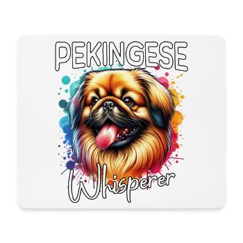 Pekingese Whisperer - Mouse Pad (horizontal) - white - Front