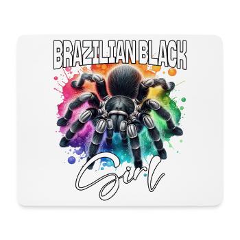 Black Tarantula Girl - Mouse Pad (horizontal) - white - Front