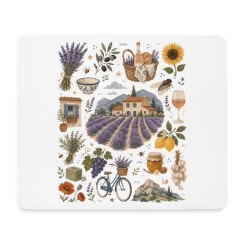 Provence | Lavender, indulgence & the South of France - Mouse Pad (horizontal) - white - Front