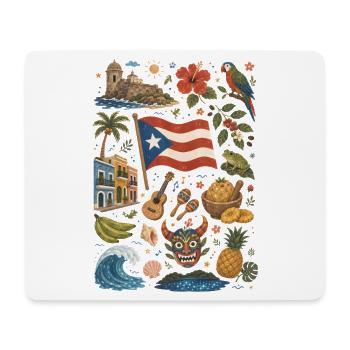 Puerto Rico | Caribbean, Music & Island Feeling - Mouse Pad (horizontal) - white - Front