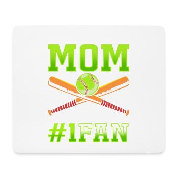 Softball Mom - Mouse Pad (horizontal) - white - Front