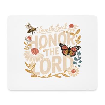 Local Love – Glory the Lord - Mouse Pad (horizontal) - white - Front