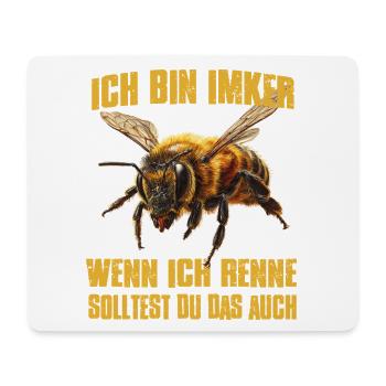 Honigbiene Bienenzüchter Biene Imker Zubehör  - Mousepad (Querformat) - Weiß - Vorne