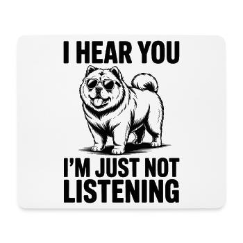 Chow Chow Dictons Chiens Drôle Chow Chow Cadeau - Tapis de souris (format paysage) - blanc - Devant