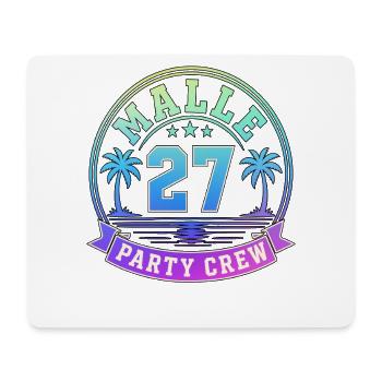 Malle 2027 Party Crew Mallorca Holiday Group - Mouse Pad (horizontal) - white - Front