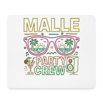 Malle Party Crew Summer Holiday Party - Mouse Pad (horizontal) - white - Front