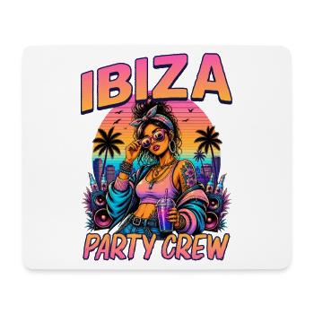 Motif des vacances d’été de l’équipe de fête à Ibiza - Tapis de souris (format paysage) - blanc - Devant
