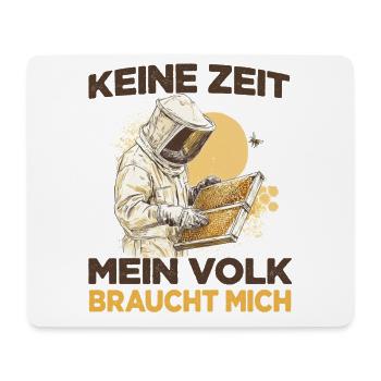 Imker Zubehör Bienenvolk Spruch Imker Bienenzucht - Mousepad (Querformat) - Weiß - Vorne