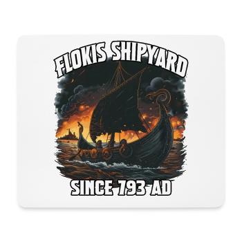 Viking Ship Flame Horizon - Mouse Pad (horizontal) - white - Front