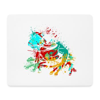 Frog Splash Art - Mouse Pad (horizontal) - white - Front