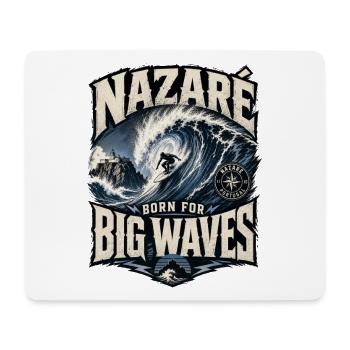 Nazaré Big Waves - Mouse Pad (horizontal) - white - Front