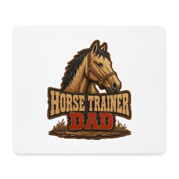 Horse Trainer Dad, Rugged Barn Equestrian Father's - Mouse Pad (horizontal) - white - Front