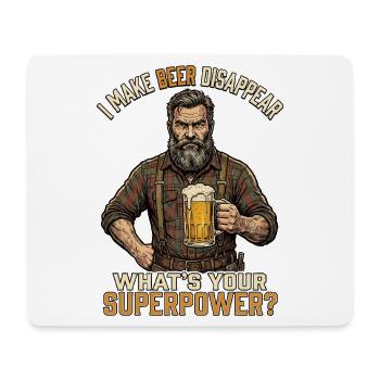 I Make Beer Disappear Craft Beer - Mouse Pad (horizontal) - white - Front