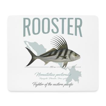 Rooster Fisch Inshore Angeln im Pazifik in Amerika - Mousepad (Querformat) - Weiß - Vorne