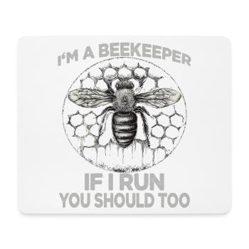 Beekeeping Supplies Beekeeper Accessories Beekeeping Bees Fan - Mouse Pad (horizontal) - white - Front