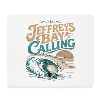 Jeffreys Bay Surfing - Mouse Pad (horizontal) - white - Front