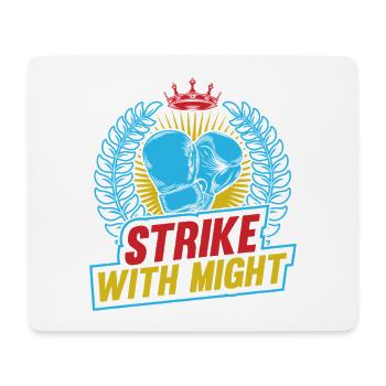 Strike With Might Gloves Boxing Gloves - Mousepad (Querformat) - Weiß - Vorne