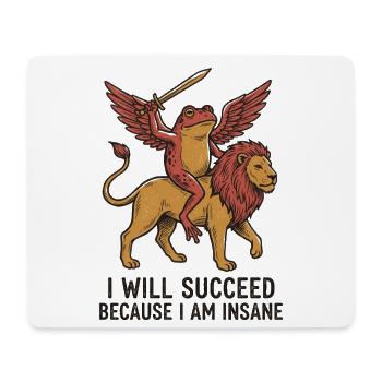Winged monkey on lion with sword - Mouse Pad (horizontal) - white - Front