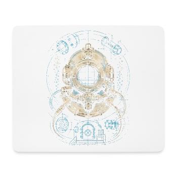 Commercial Diver Industrial Diver - Mouse Pad (horizontal) - white - Front