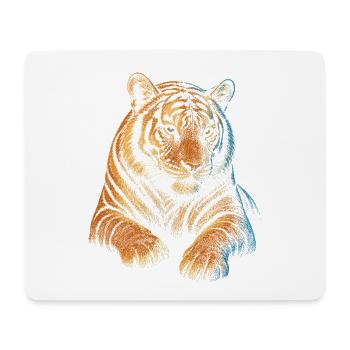 Tiger - Mouse Pad (horizontal) - white - Front