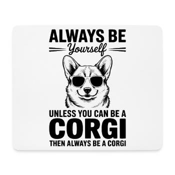 Expressions de cardigan corgi gallois Cadeau drôle de corgi - Tapis de souris (format paysage) - blanc - Devant
