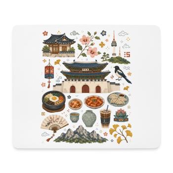 Seoul | Palaces, Street Food & Korea - Mouse Pad (horizontal) - white - Front