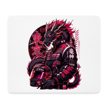 Japanese Dragon Racer - Mouse Pad (horizontal) - white - Front