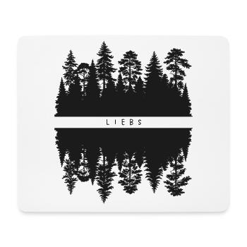 Wald - LIEBS - Mousepad (Querformat) - Weiß - Vorne