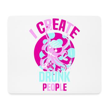Serveur Barman Barchef - Tapis de souris (format paysage) - blanc - Devant