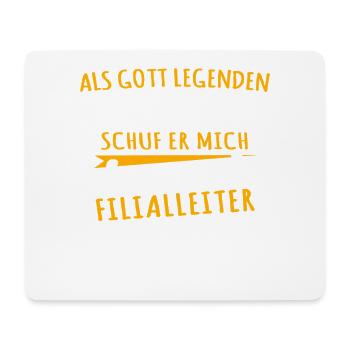 Filialleiter - Mousepad (Querformat) - Weiß - Vorne