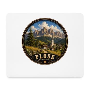 Wandern in den Dolomiten Italien - Mousepad (Querformat) - Weiß - Vorne