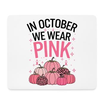 Oktober Krebsunterstützungskürbis - Mousepad (Querformat) - Weiß - Vorne