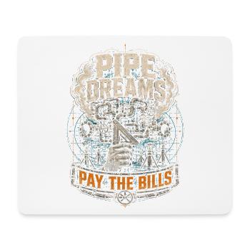 Pipe Layer Pipeline Builder - Mouse Pad (horizontal) - white - Front