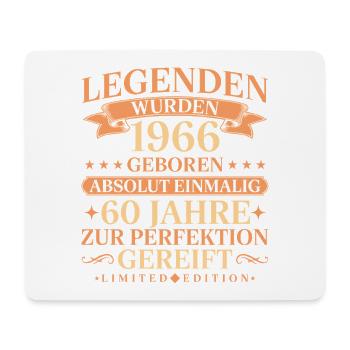 1966 Jahrgang geboren Legenden 60. Geburtstag - Mousepad (Querformat) - Weiß - Vorne