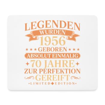 1956 Jahrgang geboren Legenden 70. Geburtstag - Mousepad (Querformat) - Weiß - Vorne