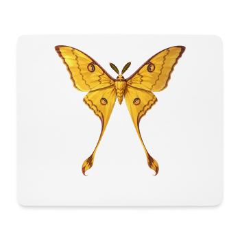 Comet Moth Argema mittrei Anime Style - Mouse Pad (horizontal) - white - Front