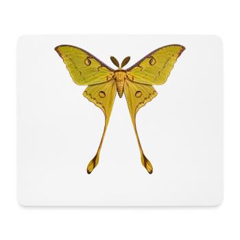 Comet Moth Argema mittrei - Mouse Pad (horizontal) - white - Front