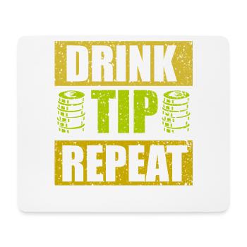 Serveur Barman Barchef - Tapis de souris (format paysage) - blanc - Devant