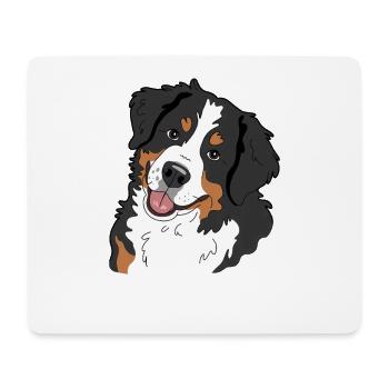 Bernese Mountain Dog - Mouse Pad (horizontal) - white - Front