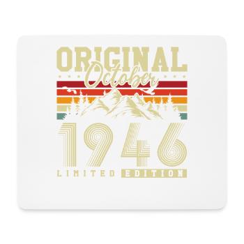 Original October 1946 – 80th Birthday Vintage - Mouse Pad (horizontal) - white - Front