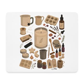 Candle Love | Candle Pouring & DIY - Mouse Pad (horizontal) - white - Front