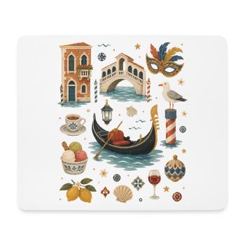 Venice Love | Gondola & Italy - Mouse Pad (horizontal) - white - Front