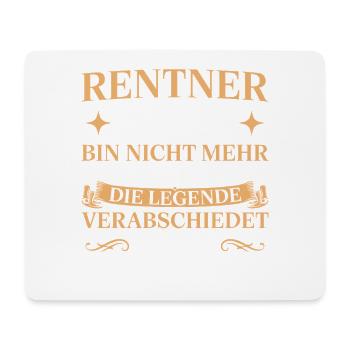 Rentner 2027 Legende verabschiedet sich - Mousepad (Querformat) - Weiß - Vorne