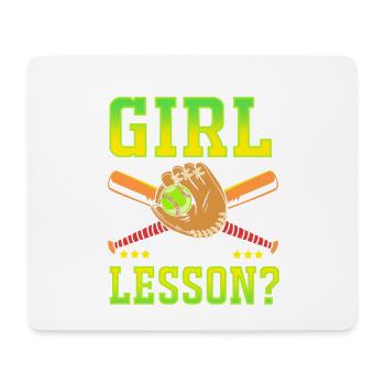 Softball Mom - Mouse Pad (horizontal) - white - Front