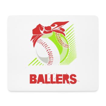 Softball Mom - Mouse Pad (horizontal) - white - Front