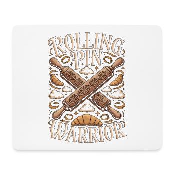 Pastry Chef Rolling Pin Warrior Pastry Specialist - Mouse Pad (horizontal) - white - Front