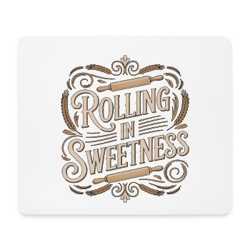 Pastry Chef Rolling In Sweetness Confectioner - Mouse Pad (horizontal) - white - Front
