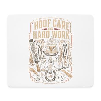 Farrier Farrier Hoof Care Is Hard Work - Mouse Pad (horizontal) - white - Front